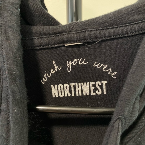 Wish You Were Northwest Going Off Road Hooded T-Shirt - Size Medium - Picture 3 of 4